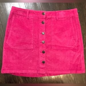 Wild Fable Corduroy Pink Skirt